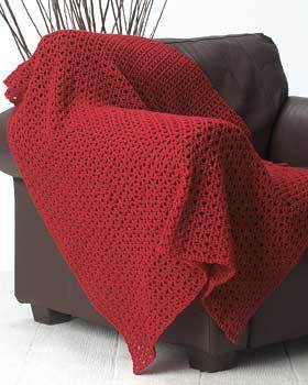 Red Crochet Afghan