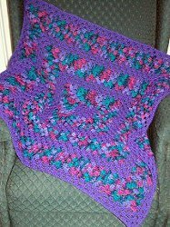 Purple Delight Granny Square Afghan