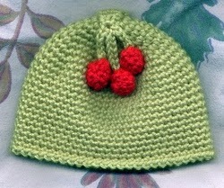Cherry Baby Hat