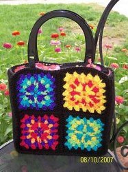 Granny Square Pucker Purse