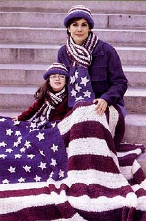 Americana Flag Afghan