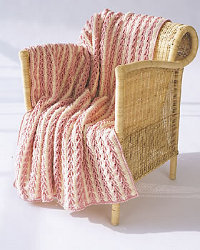 Arrow Stitch Crochet Afghan