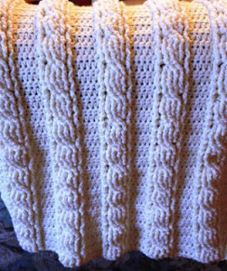 Cable Baby Blanket