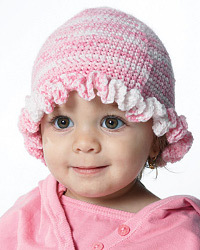 Pink Ruffle Hat
