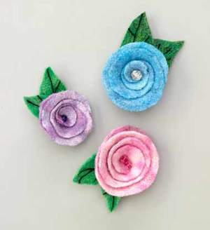 Felted Roses