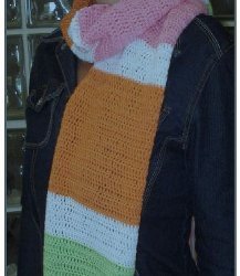 Multi Colored Block Scarf