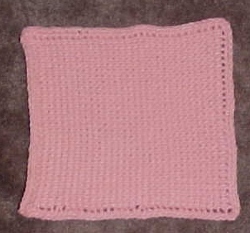 Afghan Stitch Dishcloth