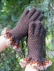 Gloves with Ruffles