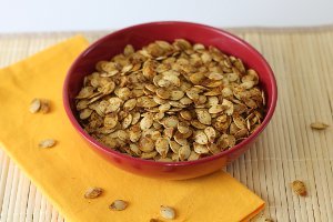 Warm Roasted Pumpkin Seeds