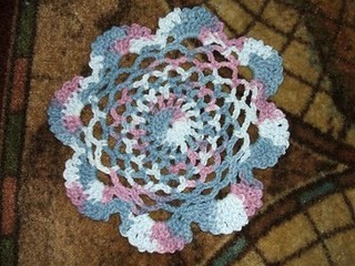 Lacy Petals Dishcloth