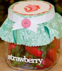 Decorative Strawberry Jar