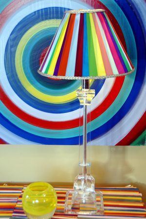 Scrap Ribbon Lamp Shade