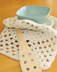 A Granny's Square Dishcloth