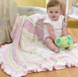 Ruffled Baby Blanket | FaveCrafts.com