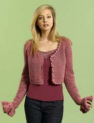 Cropped Lacy Cardigan