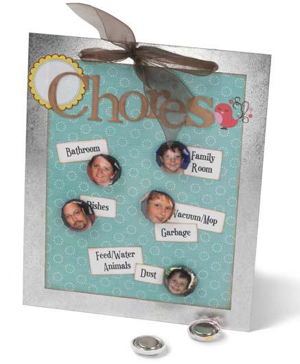 Chores Magnet Board