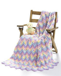 Ripple Baby Blanket Pastel