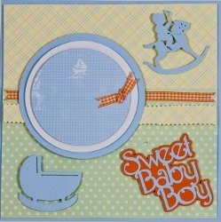 Baby Boy Layout | FaveCrafts.com