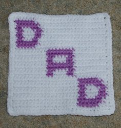 Row Count Dad Afghan Square