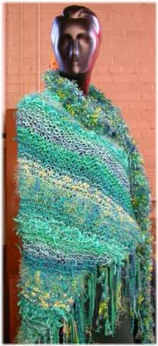 Garter Stitch Shawl with Collar