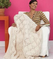 Knit Lace Afghan