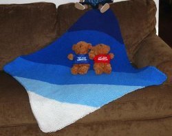 Easy Diagonal Garter Stitch Baby Blanket Allfreeknitting Com Easy Diagonal Garter Stitch Baby Blanket Allfreeknitting Com