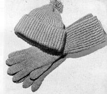 Boy's Cap and Gloves