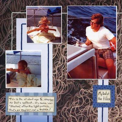 Sailing Day with Dad Scrapbook Layout