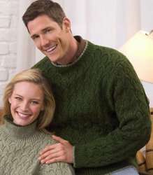 Cabled Pullover for Him