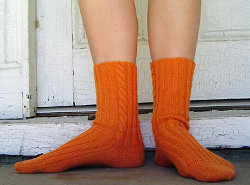 Basic Cabled Socks