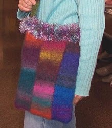 3 Panel Noro Felted Bag