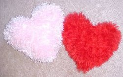 Fuzzy Heart Pillow