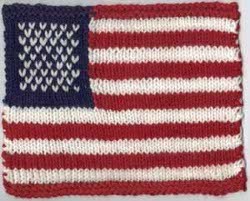 Knitted American Flag
