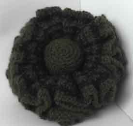 Crocheted Flower Pillow