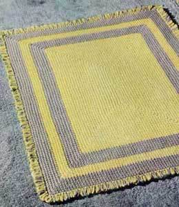 Yellow and Gray Rug