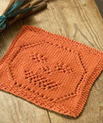 Lacy Jack O Lantern Dishcloth