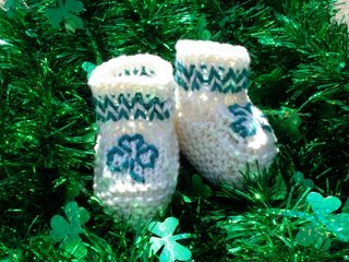 Bootie Go Bragh Shamrock Baby Shoes