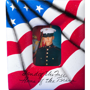 American Flag Picture Frame