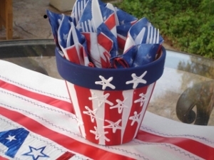 4th of July Silverware Holder