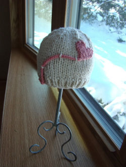Heart on a String Hat