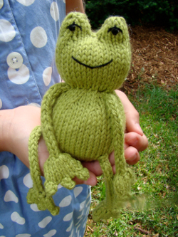 Ribbit Knit Frog