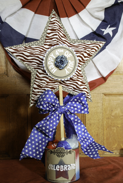 Paper Star Fourth of July Centerpieces