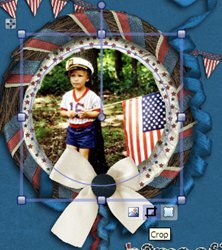 Home of the Free Scrapbook Layout