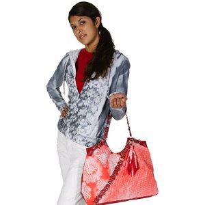 Faux Lace Tie Dye Hoodie and Tote