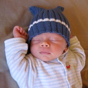 Huck's Baby Hat Knitting Pattern