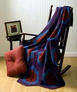 A Geometric Crochet Afghan