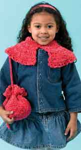 Child's Capelet & Purse