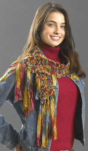 Dropstitch Scarf with Fringe