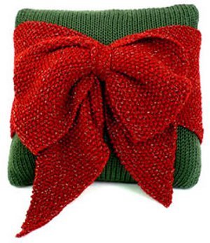 Christmas Bow Pillow