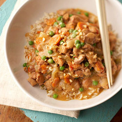 Hot and Spicy Braised Peanut Chicken